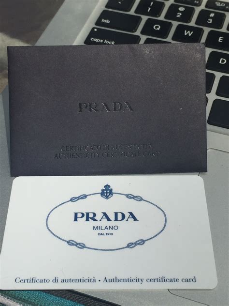 prada bag real or fake|Prada authenticity certificate card.